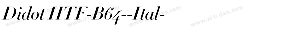 Didot HTF-B64--Ital字体转换